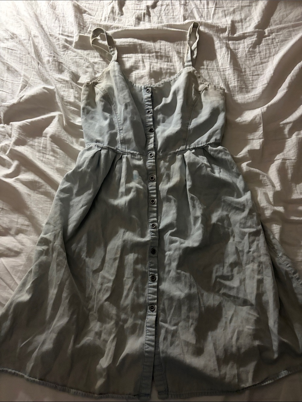 Old Navy Light Blue Button-Front Sundress